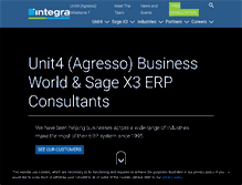 Tablet Screenshot of integra-associates.com
